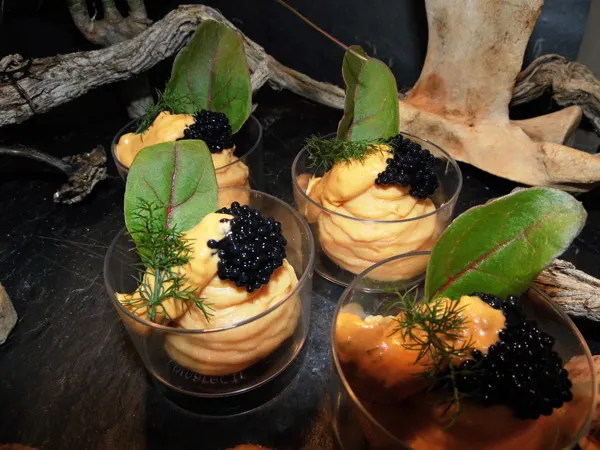 Verrines au caviar